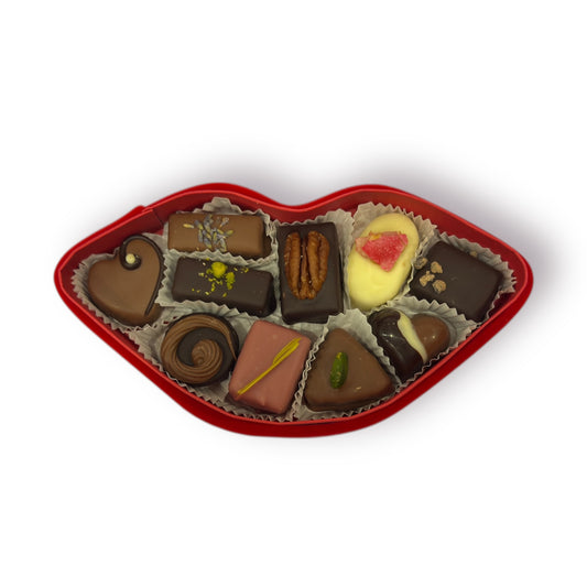 Lippendoos met bonbons