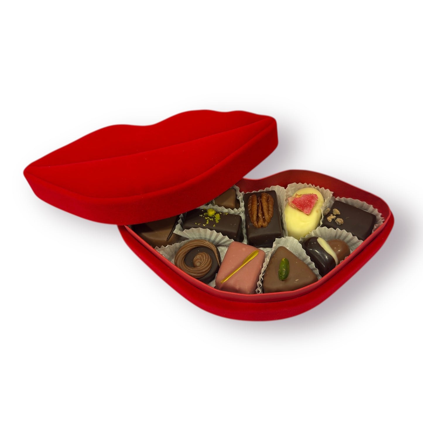 Lippendoos met bonbons